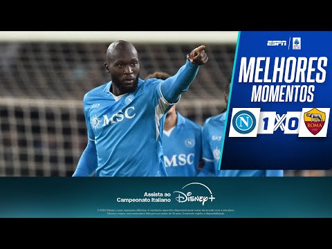 Gols e lances de Napoli x Roma