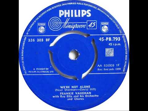 UK New Entry 1958 (41b) Frankie Vaughan - We Are Not Alone