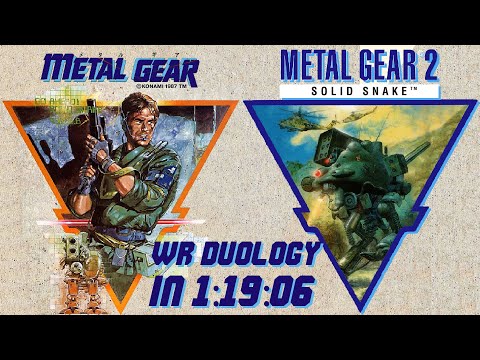(WR World Record) Metal Gear Duology (MGX + MG2SS) in 1:19:06 RTA