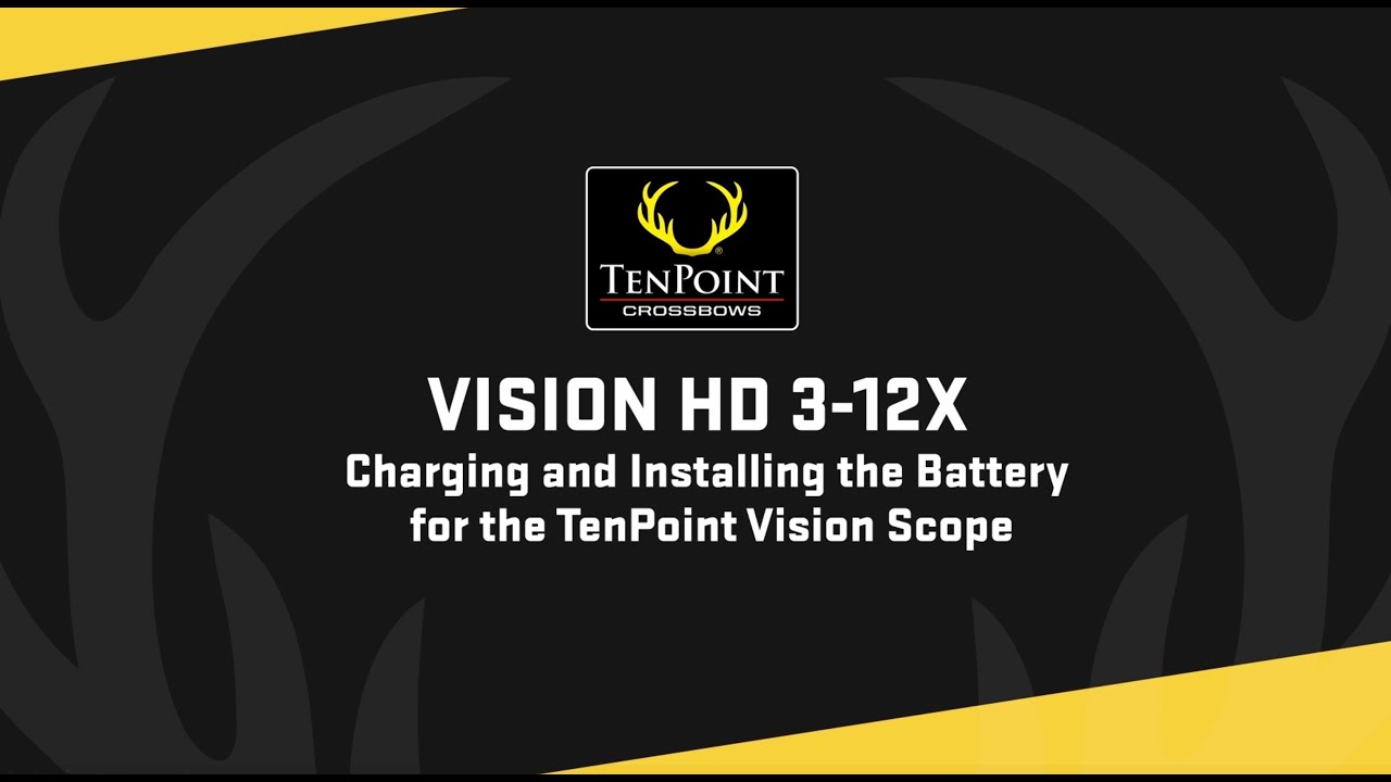 Charging and Installing the Battery for the TenPoint Vision HD Digital Rangefinding Scope