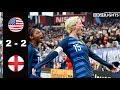 usa vs england 2 2 all goals u0026 highlights 2019 shebelieves cup