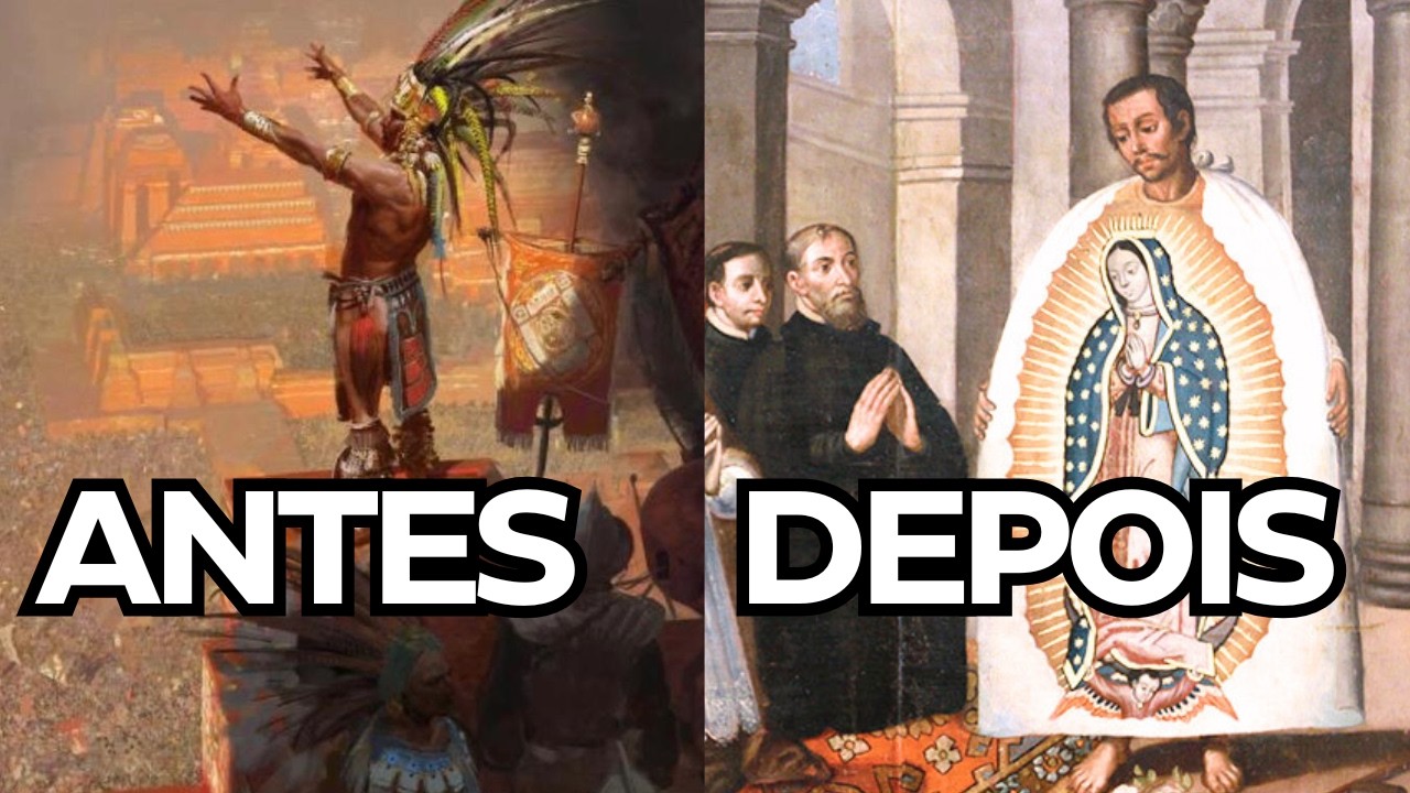 How did the AZTECS convert to CATHOLICISM?