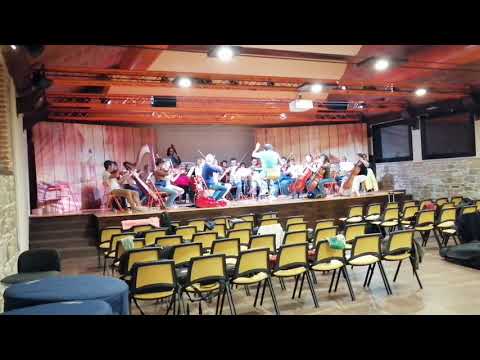 Prove a Romena dell'orchestra Instabile di Arezzo (Oida), diretta dal maestro Valter Sivilotti