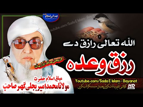 Molana Bijli ghar pashto Bayan - Rizaq Wada |Allah Raziq Dy |bjligar mola bayan|مولانا بجلی گھر صاحب