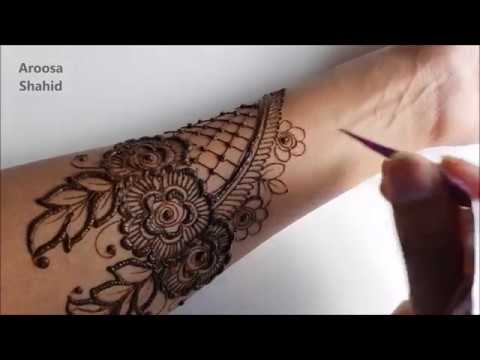 Step by step bridal henna design | Tutorial
