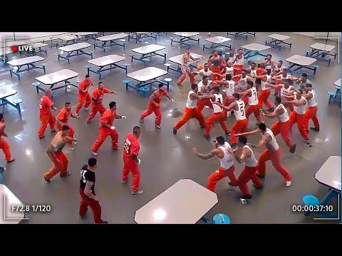 Most BRUTAL Prison Fights Caught On Camera