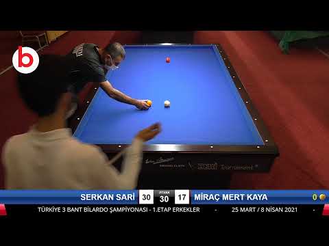 SERKAN SARİ & MİRAÇ MERT KAYA Bilardo Maçı - 2021 1.ETAP ERKEKLER-2.TUR