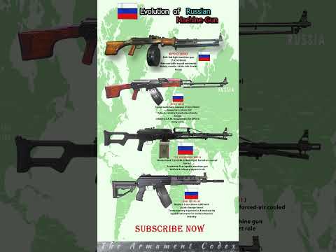 RPD → RPK → PKP Pecheneg → RPK-16: Russian MG Evolution (Portable First Two) 💥 #shorts  #subscribe