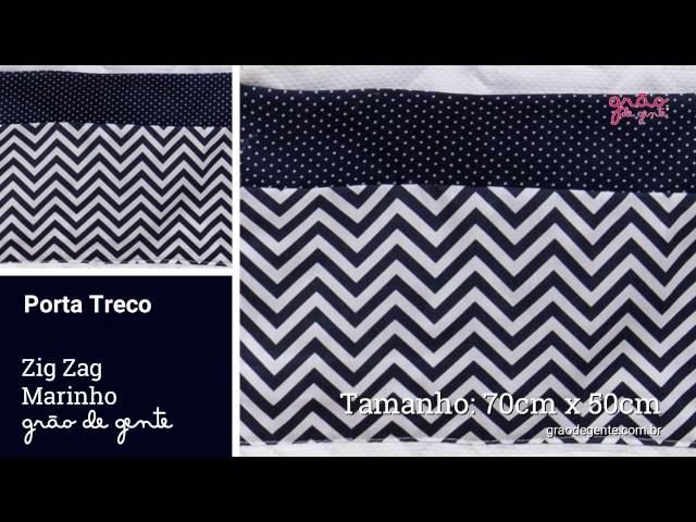 Porta Treco Zig Zag Marinho | Ref: 59248