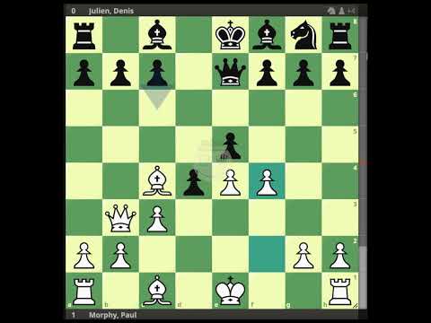 Morphy, Paul vs Julien, Denis || New York 1859 @chessbuddies 🔴 #PaulMorphy