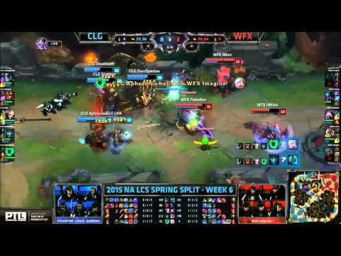 [Highlights] Counter Logic Gaming vs Winterfox NA LCS Spring 2015 W6D1   CLG vs WFX