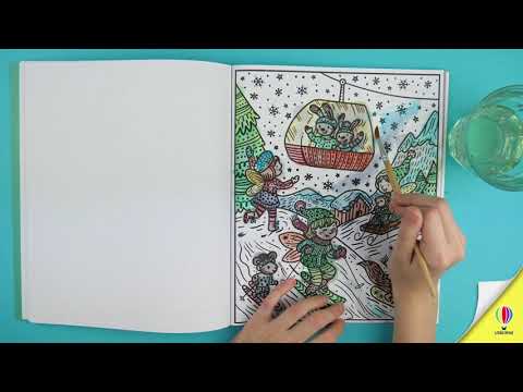 Книга Winter Wonderland Magic Painting Book video 1