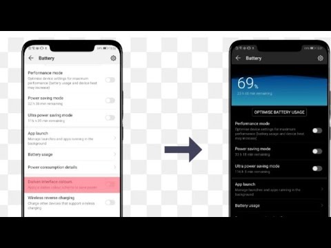 How to turn on colour for huawei p20 lite /EMUI 9.1.0