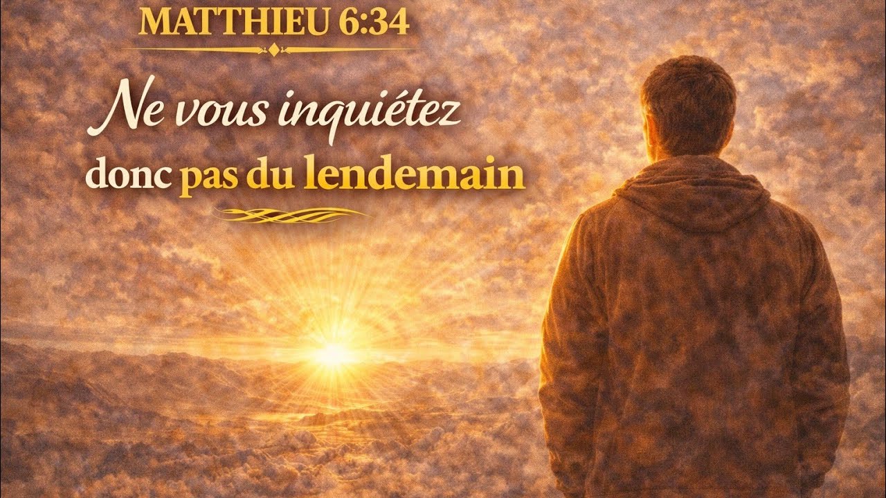 MATTHIEU 6:34 — COMMENT ARRÊTER DE S’INQUIÉTER DU FUTUR ? 🤍