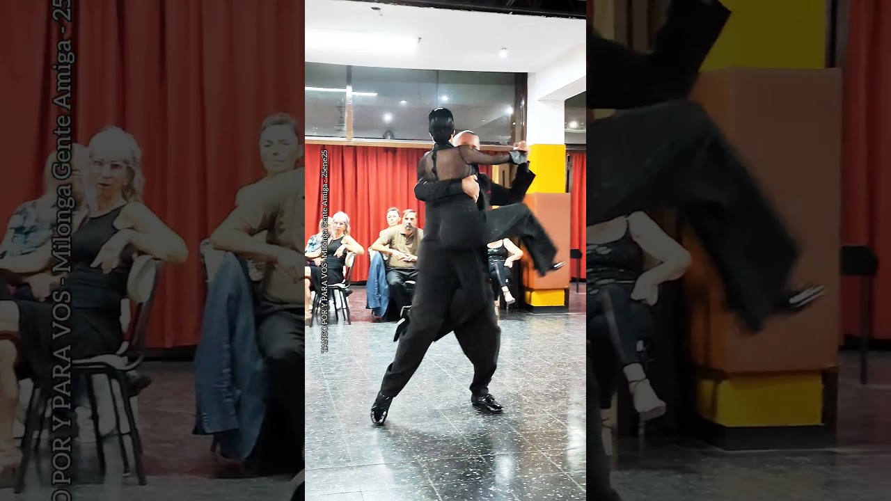 Video thumbnail for Reel La Cumparsita (Julio Sosa) Mariana Flores y Eduardo Cappussi. Milonga Gente Amiga 25ene25