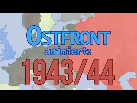 2. Weltkrieg: Ostfront animiert: 1943/44 (deutsche Version)
