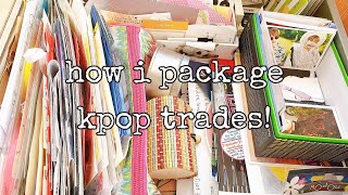 how i package kpop trades! (without a top loader)