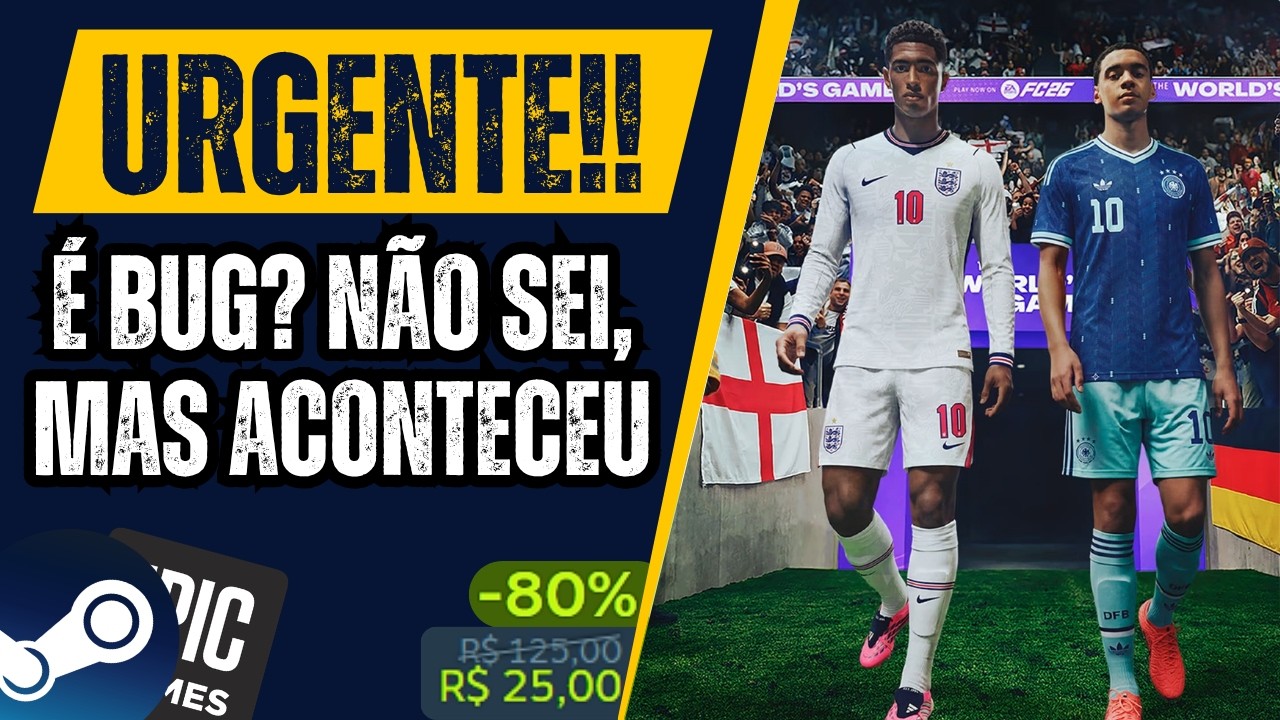 VOA! 6 jogos DE GRAÇA para RESGATE na Steam e Epic, PROMOÇÕES com CASHBACK e muitos JOGOS BARATOS