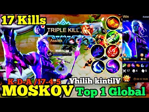 Top Global Moskov gameplay / Global rank 1 Moskov by  ¥hilih kintil¥ / Mobile legends Bang Bang