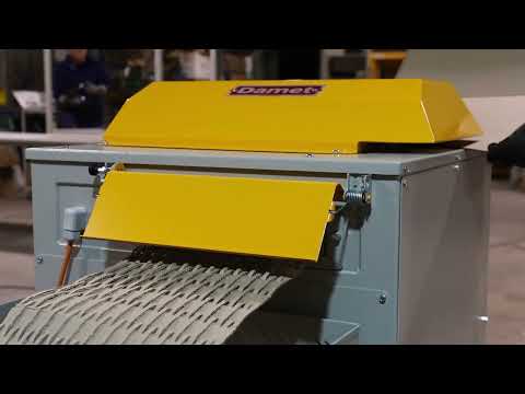 Video of the Damet Ekomet ecoVoid Standard 3 (Strip Cut) Cardboard Shredder Shredder