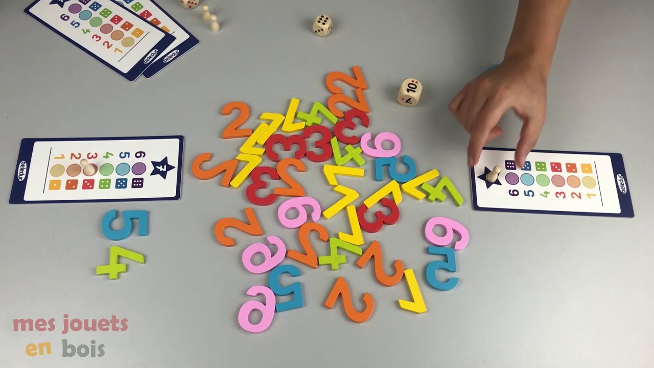 Jeu de société éducatif en bois - Le compte est juste