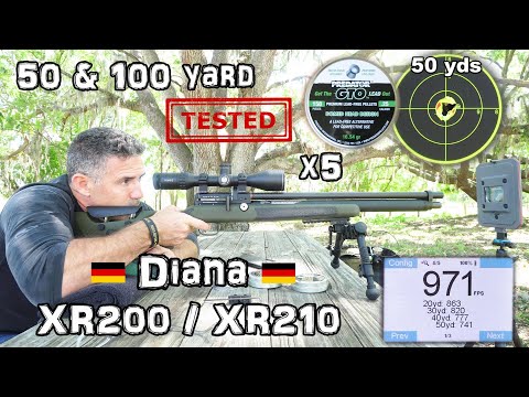 NEW Diana XR210 / XR200 .25 Airgun (50 & 100 Yards Tested) + FULL REVIEW / Made in Germany Air Rifle