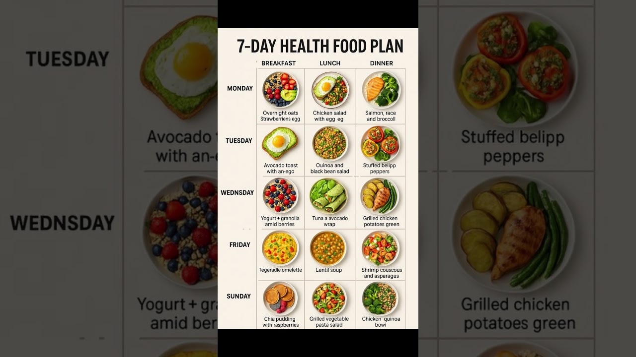 SENIOR 7-Day Healthy Meal Plan That Actually Works! (Lose Fat, No Starving!) 🍳🥗 #seniorhealth