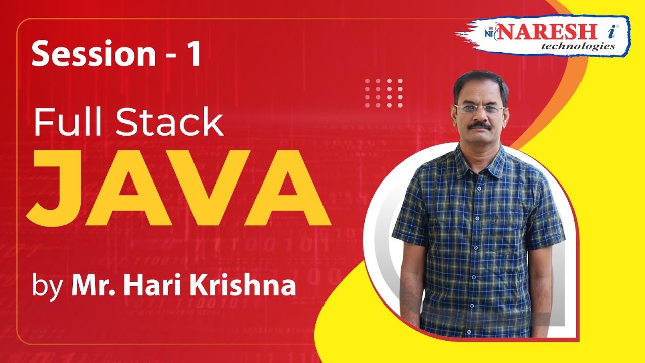 Day-1 | Core Java & Full Stack Java | Mr.Hari Krishna | Naresh IT