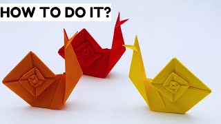 Easy Paper SNAIL Craft for Kids | Step-by-Step Origami SNAIL | Fun Paper Crafts for School