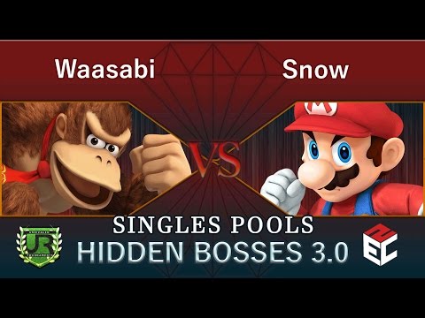 Hidden Bosses 3.0  SINGLES POOLS - Waasabi (Donkey Kong) vs Snow (Mario)