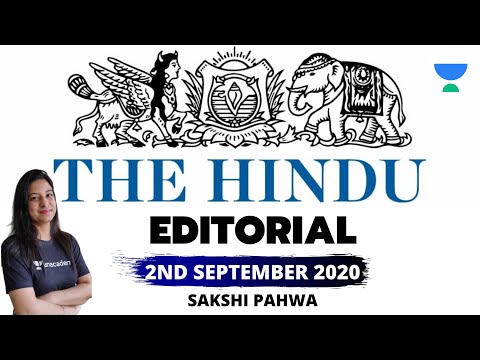 The Hindu editorial- 2nd September 2020 by Sakshi Pahwa