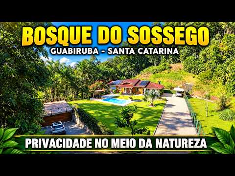 BOSQUE DO SOSSEGO EM GUABIRUBA/SC - 2 HECTARES,CASA, ÁGUAS DE CACHOEIRA, ESCRITURADO E AVERBADO!