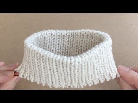 ITALIAN TUBULAR CAST ON for rib 1x1 - NEW completely JOGLESS joining in the Round. MAGIC LOOP.