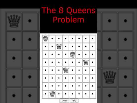 Eight Queens Problem | Daily Chess Puzzle #25 #shorts