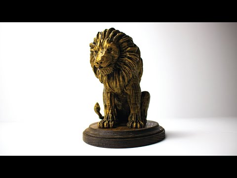 From Virtual... To Reality!!! Sculpting a Golden Lion in VR (Virtual Reality) Kodon