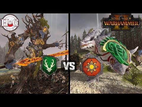 WOOD ELVES VS LIZARDMEN - Total War Warhammer 2 - Online Battle 391