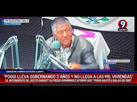 "Poggi lleva gobernando 3 años y no llega a las mil viviendas"