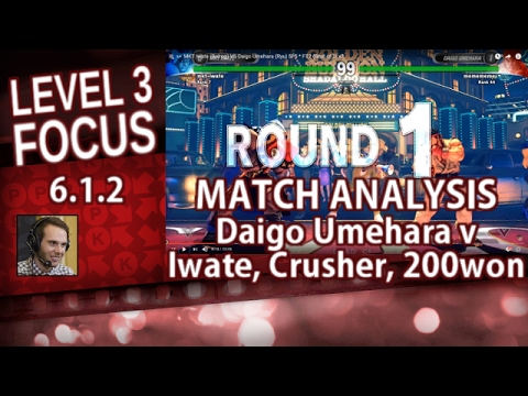 Lv3 Focus: SFV, Daigo (Ryu) v MKT Iwate, Crusher, 200won (6.2.2)