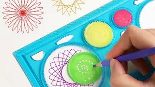 Create new types of art with design rulers experiment science test