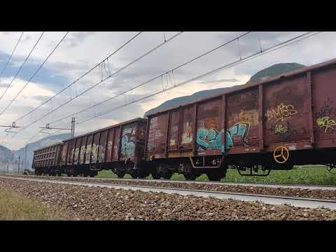 EAOS X DB + EANOS X DB + EANOS ON RAIL treno merci traino EU43.002