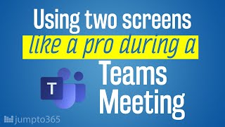 How to present in Microsoft Teams meetings with two monitors