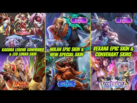 Kagura Legend Skin Confirmed 🔥 Upcoming Skins 2026 | Vexana Epic, Leomord Lunar, Odette Valentine 