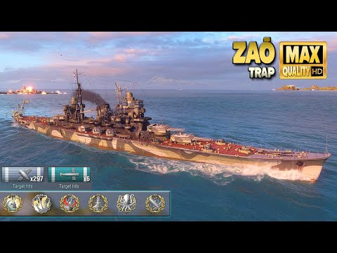 Cruiser Zaō: Vulnerable ship on map trap - World of Warships