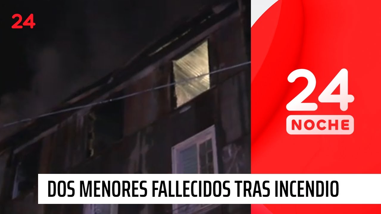 Dos menores de edad fallecidos en incendio de casona en Valparaíso | 24 Horas TVN Chile