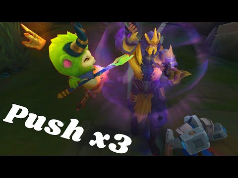 Push x3 [Teemo vs Shen] @ Master NA Full Game.