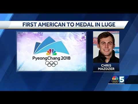 Chris Mazdzer wins silver in men's luge