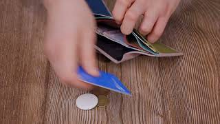 Компактний жіночий гаманець із натуральної шкіри ST Leather 19503 ліловий