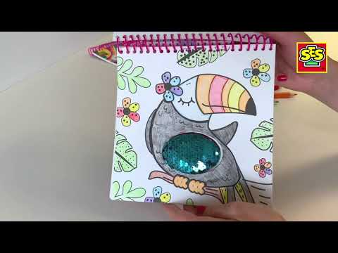 Книжка-розмальовка SES Creative Блесточки (00114S)