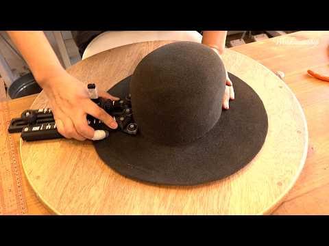 Process of Making Rabbit Fur Felt Fedora.Korean Hat Maker