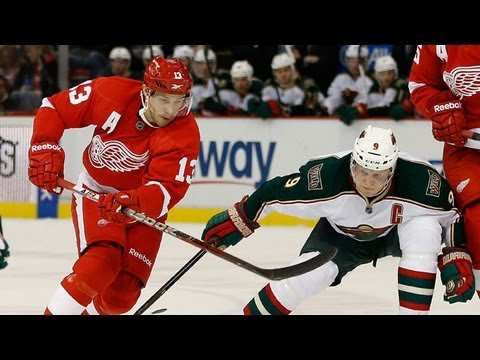 Datsyuk runs Wild - 1/25/2013